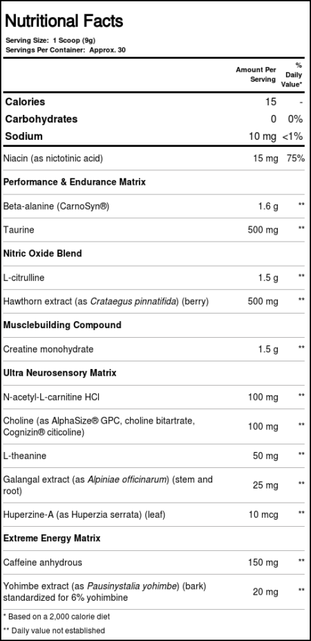 MuscleTech Vapor X5 Neuro Pre-Workout Limonada de mirtilo - 30 Servings - Image 2