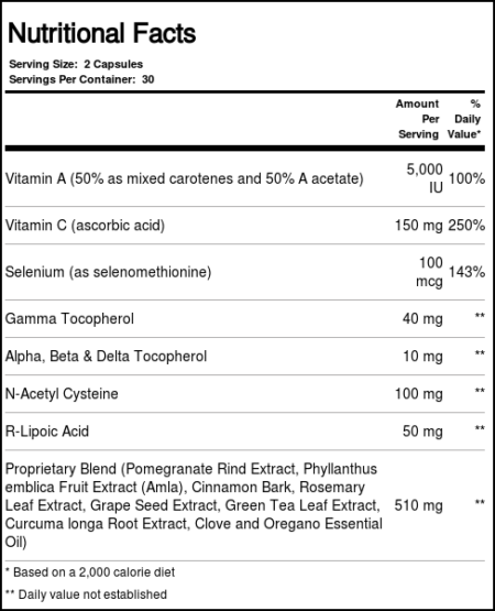 Vital Nutrients, Anti-Oxidant 2.0 - 60 Cápsulas - Image 2