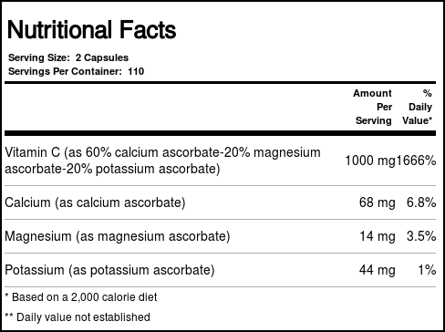 Vital Nutrients Vitamina C 500 mg - 220 Cápsulas: Suporte Imunológico Essencial para Brasileiros - Imagem 2