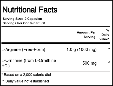 Now Foods L-Arginina 500 mg e Ornitina 250 mg - 100 Cápsulas para Performance e Bem-Estar no Brasil - Imagem 4