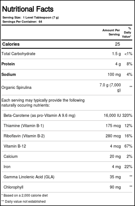 Now Foods, Spirulina Orgânica em Pó - 454 g - Image 2