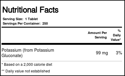 Now Foods Gluconato de Potássio 99 mg - 250 Tabletes: Essencial para o Equilíbrio Eletrolítico no Brasil - Imagem 2