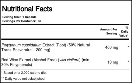 Natural Resveratrol 200 mg Mega Potência Now Foods 60 Cápsulas Vegetarianas - Image 4