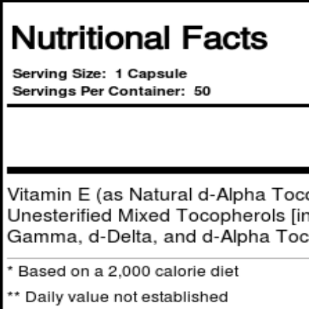Solaray Vitamina E à Seco 400 IU - Antioxidante Potente para sua Saúde (50 Cápsulas) - Imagem 4