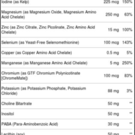Solaray Spectro Multivitamínico 100 Cápsulas: Nutrição Completa para Sua Saúde - Imagem 5