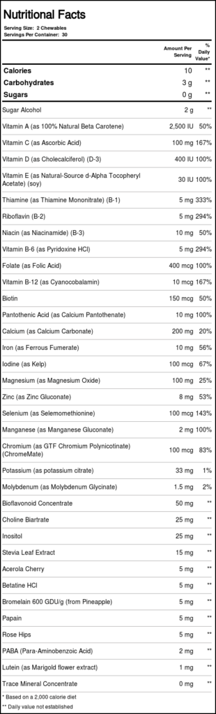 Solaray Spectro™ Kids Multi-Vita-Min Frutas 60 Pastilhas Mastigáveis | Vitaminas Essenciais para Crianças - Imagem 4