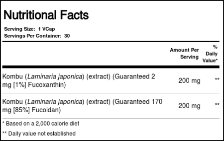 Solaray, Fórmula Especial de Fucoxantina 400 mg - 30 Cápsulas Vegetarianas - Image 4