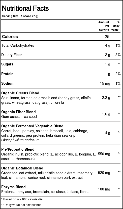 Super Alimentos Verdes Divine Health - 210g (12,57 oz) - Imagem 2
