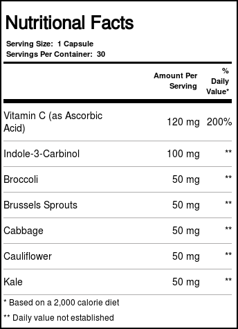 Solaray Indol-3-Carbinol 100mg - 30 Cápsulas: Suporte para Bem-Estar Hormonal no Brasil - Imagem 4