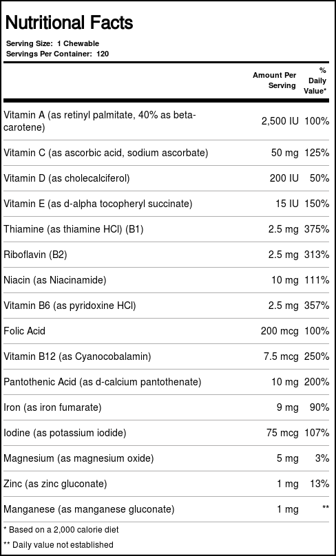 Thompson Multivitamínico Mastigável para Crianças - 120 Mastigáveis Essenciais - Imagem 4
