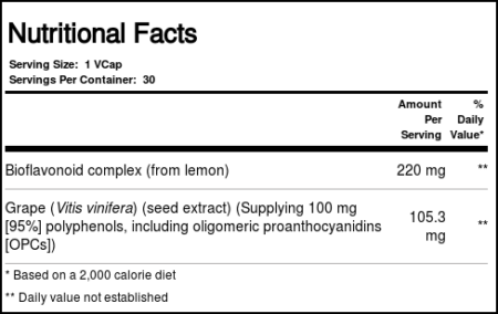 Thompson, Extrato de Semente de Uva 100 mg - 30 Cápsulas Vegetarianas - Image 4