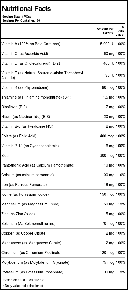 Thompson Multivitamínico All-In-One 60 Cápsulas Vegetarianas - Sua Saúde Completa! - Imagem 4