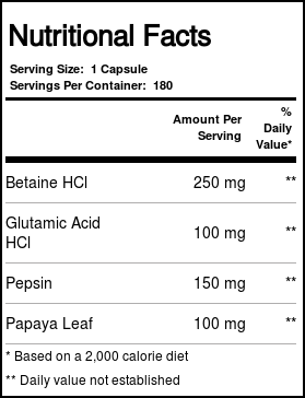 Solaray HCL com Pepsina 250 mg – Suporte Digestivo Essencial (180 Cápsulas) — foto 1 Solaray HCL com Pepsina 250 mg - Suporte Digestivo Essencial (180 Cápsulas) - Imagem 3