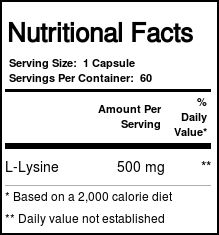 Solaray L-Lisina 500 mg – 60 Cápsulas: Saúde e Bem-Estar Essencial — foto 1 Solaray L-Lisina 500 mg - 60 Cápsulas: Saúde e Bem-Estar Essencial - Imagem 3