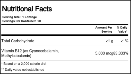 Supplement Training Systems, Metilcobalamina B12 5000 Berry Mixed - 90 Pastilhas - Image 3