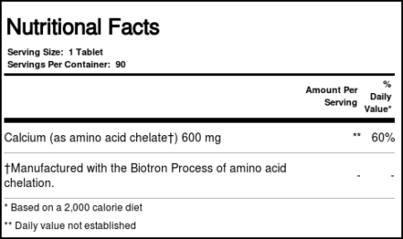 Nature's Plus, Cálcio 600 mg - 90 Tabletes - Image 4