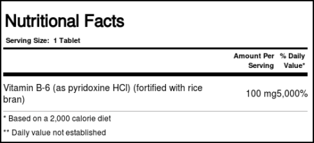 Nature's Plus, Vitamina B-6 100 mg - 90 Tabletes - Image 4