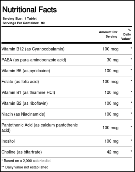 Nature's Plus, Mega B-100 - 90 Tabletes - Image 2