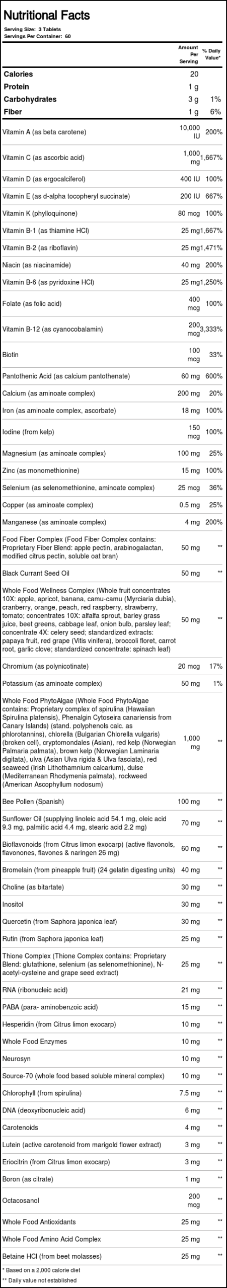 Nature's Plus Ultra Source of Life® Multivitamínico com Luteína - 180 Tabletes - Imagem 5