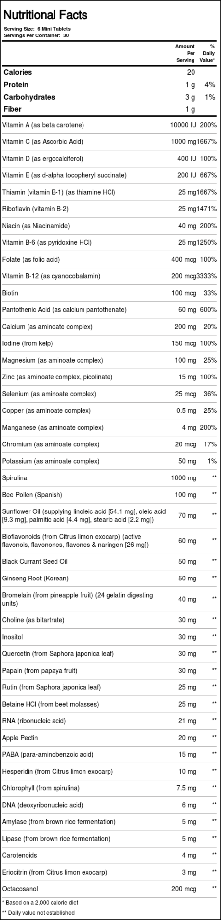 Nature's Plus, Source of Life® Multivitamínico Sem Ferro - 180 Mini Tabletes - Image 3