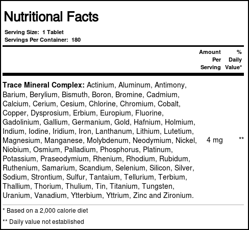 Nature's Plus TRACE-min 180 Tabletes: Minerais Essenciais Para Sua Saúde - Imagem 2