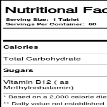Bluebonnet Nutrition Metilcobalamina B12 Mastigável 5.000 mcg - 60 Tabletes para Energia e Bem-Estar - Imagem 4