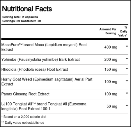 Enzymatic Therapy, Hot Plants® para Ele - 60 Cápsulas - Image 2