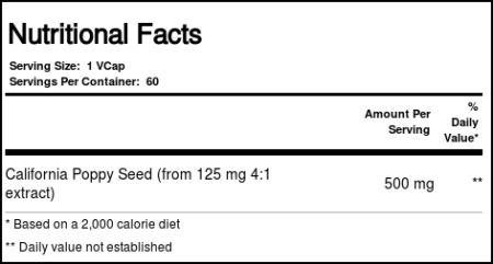 Bio Nutrition, Semente de Papoula da Califórnia - 60 Cápsulas Vegetarianas - Image 4