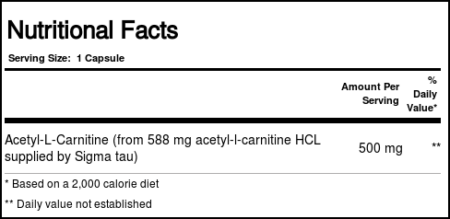 Doctor's Best Acetil L-Carnitina w / Sigma Tau 60 CAP - Image 3