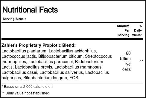 BioDophilus Probiótico 60 Bilhões Alta Potência Zahler 60 Cápsulas - Saúde Intestinal Completa - Imagem 2