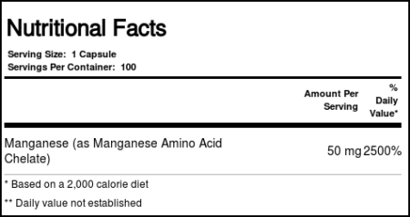 Solaray, Manganês 50 mg - 100 Cápsulas - Image 4