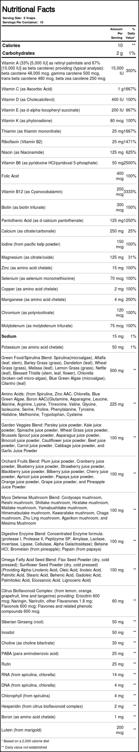 Nature's Way Alive! Multivitamínico Max Potency - 90 Cápsulas Vegetarianas - Image 4