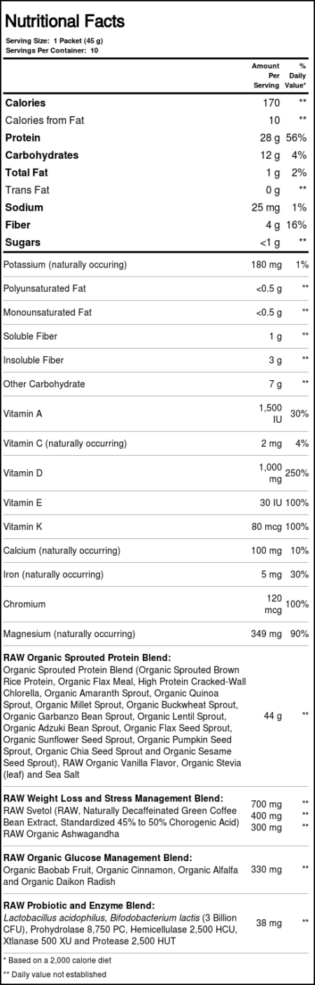 Garden of Life, RAW Fit™ - Extrato de Café Verde - 10 Pacotes (45 g cada) 451 g Total - Image 5