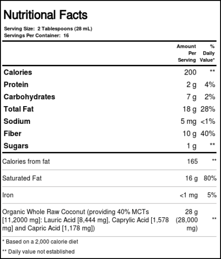 Nature's Way, Coco Orgânico Cru - 454mL (16 oz) - Image 4