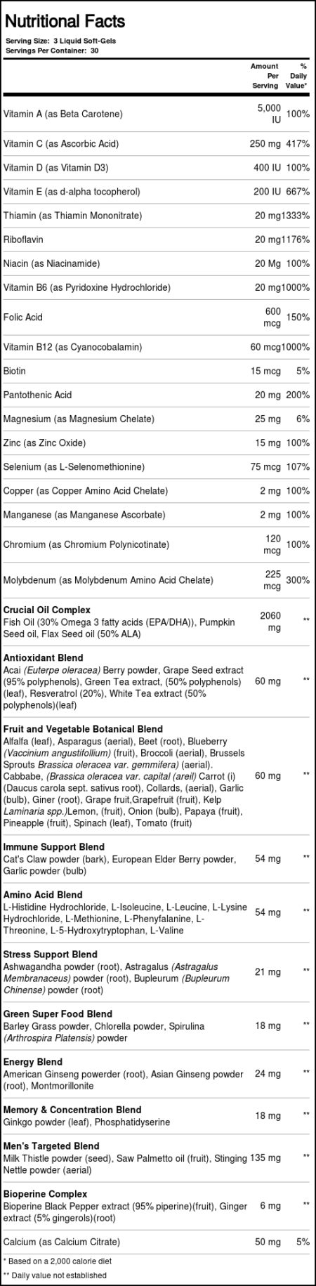 Irwin Naturals, Multivitamínico para Homens Green Living - 90 Cápsulas em Gel Líquido - Image 4