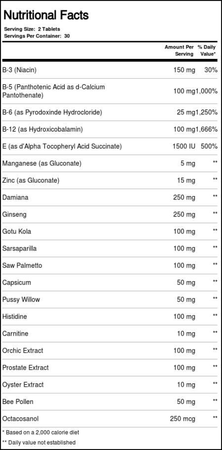 Only Natural, Multivitamínico Para Homens For Men Only™ - 60 Tabletes - Image 2