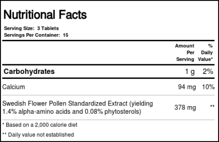 Source Naturals, Pólen de flores sueco - 45 Comprimidos - Image 2