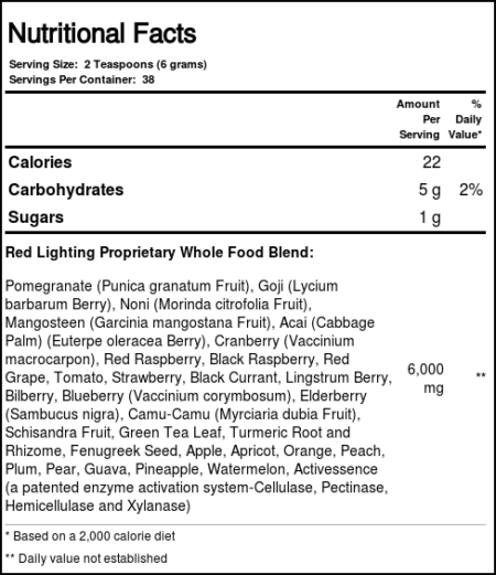 Nature's Plus e Source of Life, Red Lightning - Concentrado de Alimentos Integrais em Pó - 230mL - Image 3