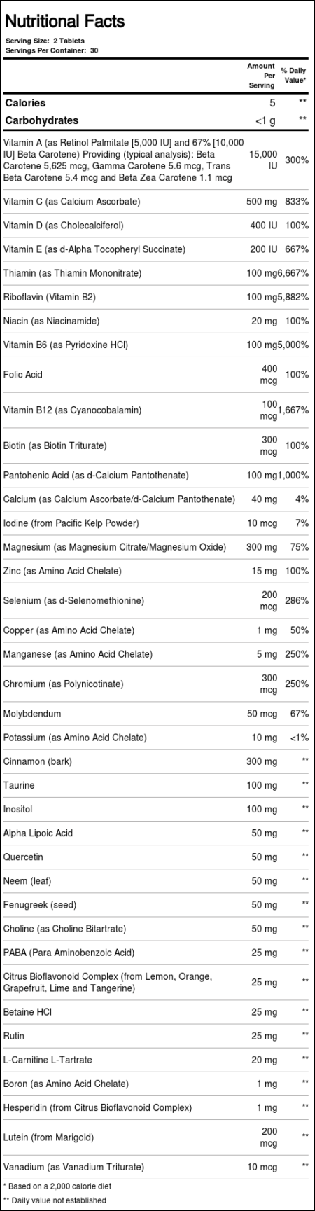 Nature's Way, Completia® Multivitamínico Diabético - 60 Tabletes - Image 2