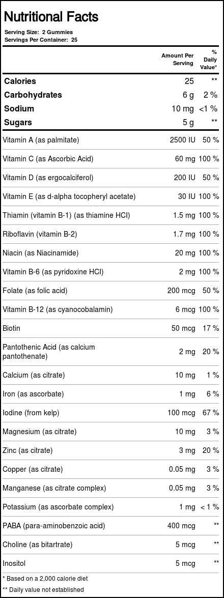 Nature's Plus Animal Parade® Multivitamínico Infantil - 50 Gomas para Crianças - Imagem 2
