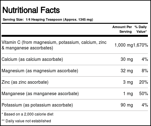 Source Naturals Ascorbato C Pó 453g: Vitamina C Pura para Imunidade Robusta - Imagem 2