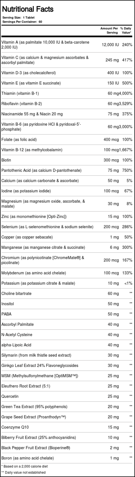 Source Naturals Pesquisa avançada One Múltiplas, ferro 60 Tabletes - Image 4