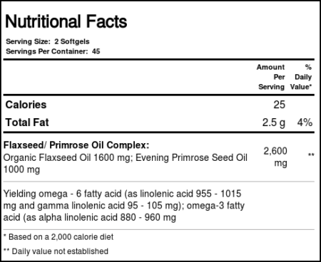 Source Naturals, Óleo de Linhaça-Prímula 1,300 mg - 90 Cápsulas em gel - Image 2