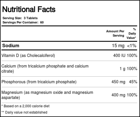 Enzymatic Therapy Cálcio 180 Tabletes - Image 3