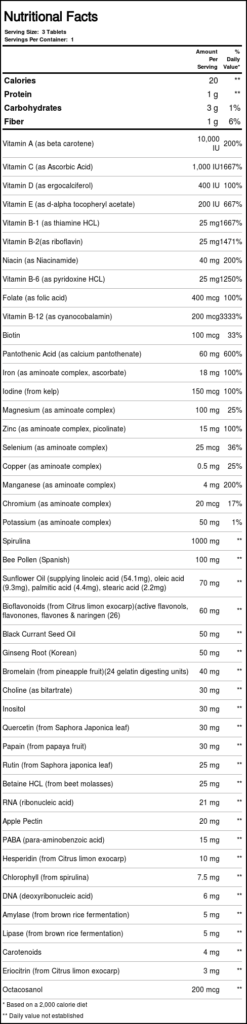 Nature's Plus Fonte da Vida 1 Sample Pack: Suplemento Multivitamínico Completo para Sua Saúde e Bem-Estar - Imagem 2