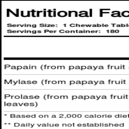 Nature's Plus Enzima da Papaya 180 Pastilhas Mastigáveis - Digestão e Bem-Estar - Imagem 2