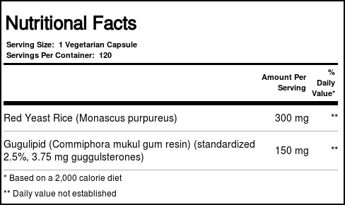 Nature's Plus Levedura de Arroz Vermelho com Gugulipid® 120 Cápsulas Vegetarianas - Saúde Cardiovascular - Imagem 4