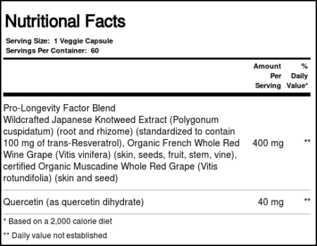 Reserveage Organics, Resveratrol - 100 mg - 60 Veggie Cápsulas - Image 3