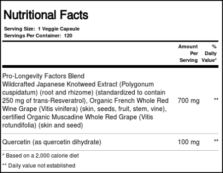 Reserveage Organics, Resveratrol - 250 mg - 120 Veggie Cápsulas - Image 3