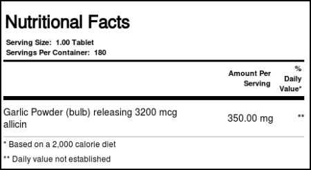 Nature's Way, Garlicin® Saúde Cardiovascular - 180 Tabletes - Image 5